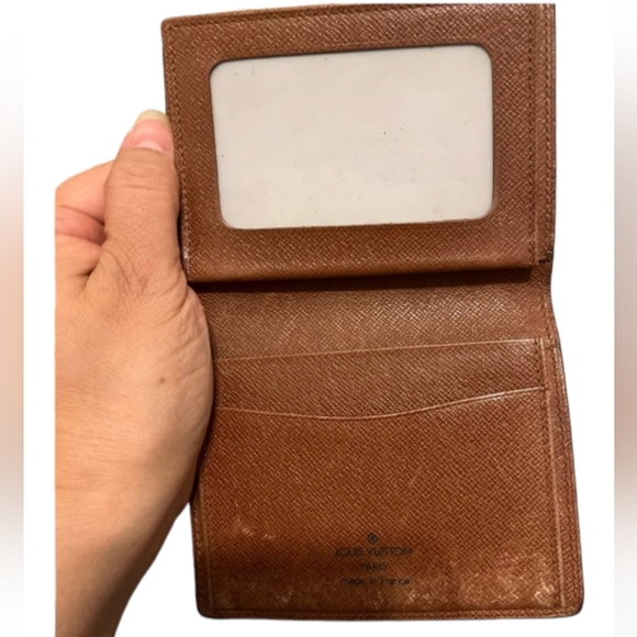 LOUIS VUITTON VINTAGE AUTHENTIC SIGNATURE MONOGRAM LEATHER WALLET EUC /UNISEX - Picture 2 of 8